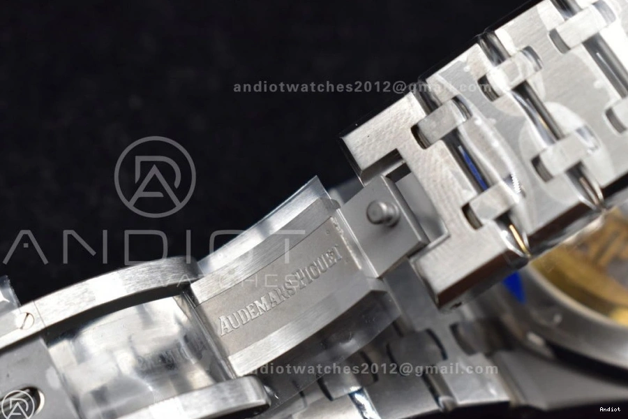 A4302 Super Royal Best SS on Clone 1:1 Dial APSF Blue 15500 Edition Oak Textured Bracelet 41mm SS 0507